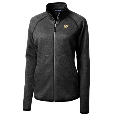 NCAA Heather West Virginia Mountaineers Mainsail Sweater-Knit Full-Zip Jacket