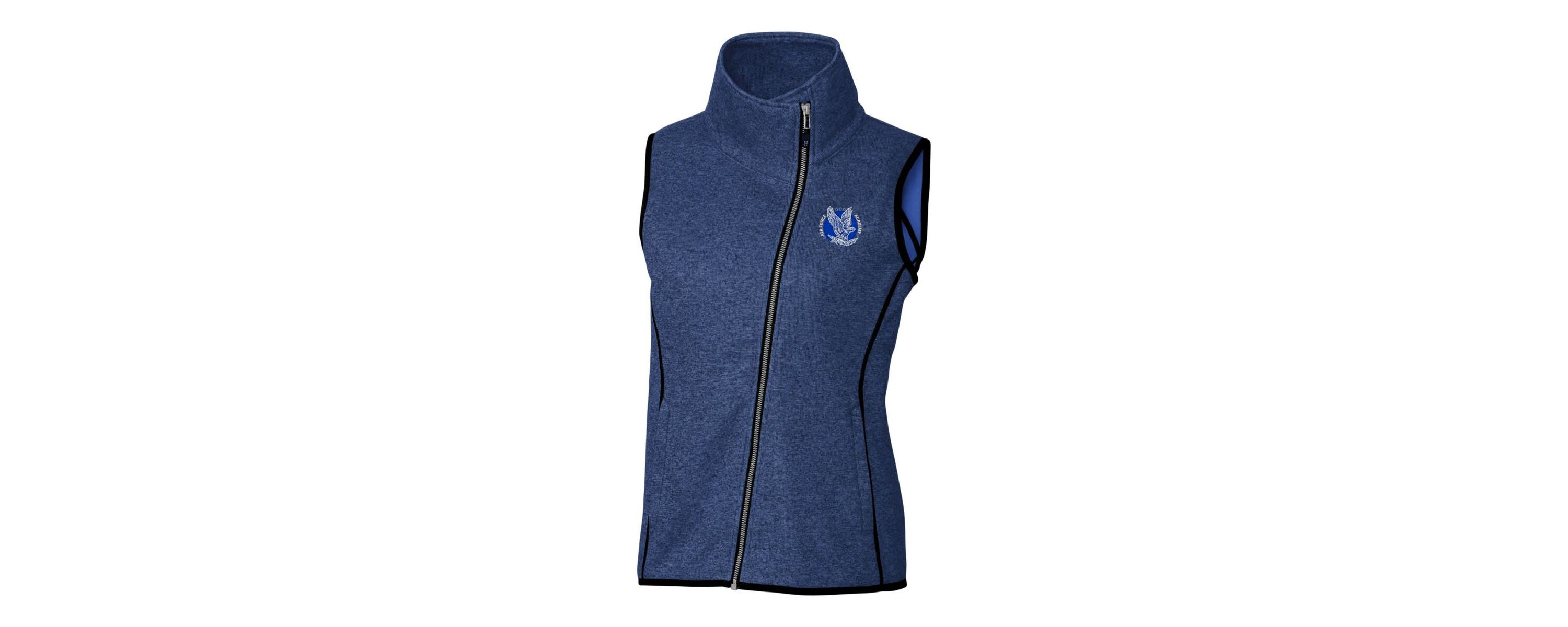 NCAA Air Force Falcons Mainsail Sweater-Knit Full-Zip Vest