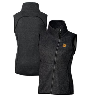 NCAA Heather Baylor Bears Mainsail Sweater-Knit Full-Zip Vest
