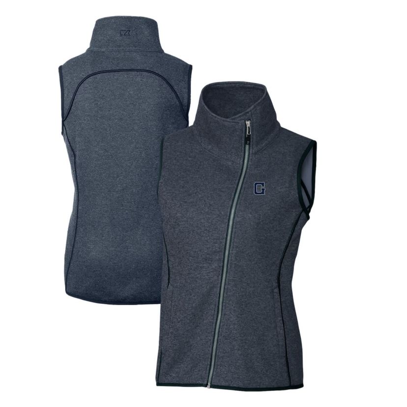 NCAA Georgetown Hoyas Mainsail Sweater-Knit Full-Zip Vest