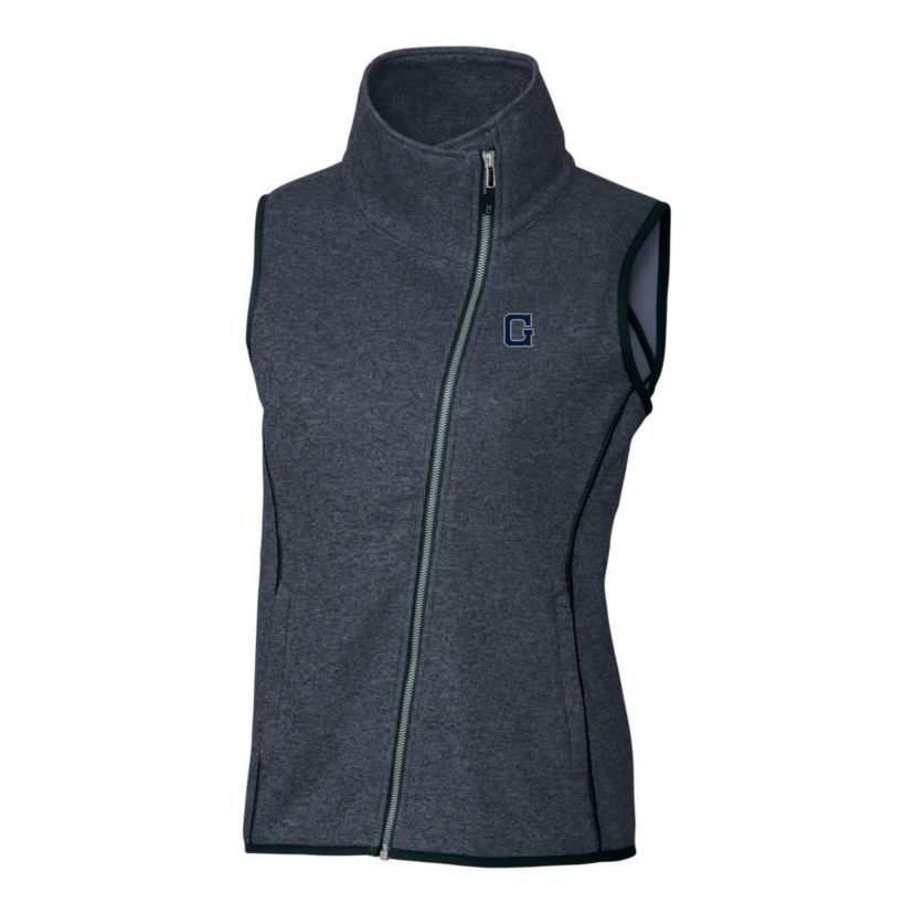 NCAA Georgetown Hoyas Mainsail Sweater-Knit Full-Zip Vest