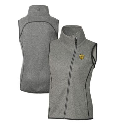 NCAA Heather Missouri Tigers Mainsail Sweater-Knit Full-Zip Vest