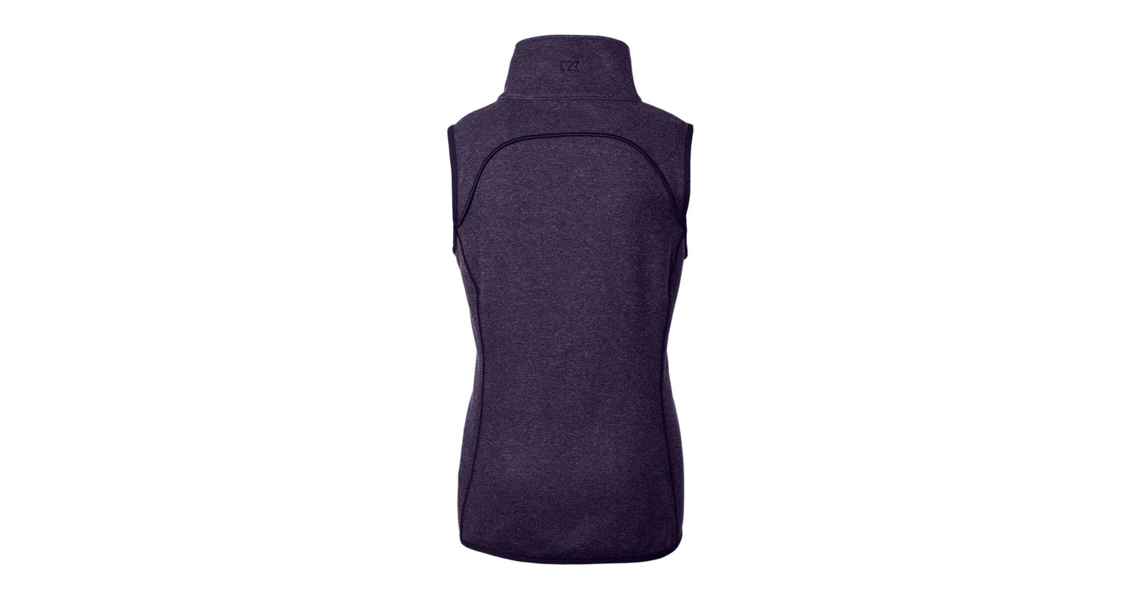 NCAA Northwestern Wildcats Mainsail Sweater-Knit Full-Zip Vest