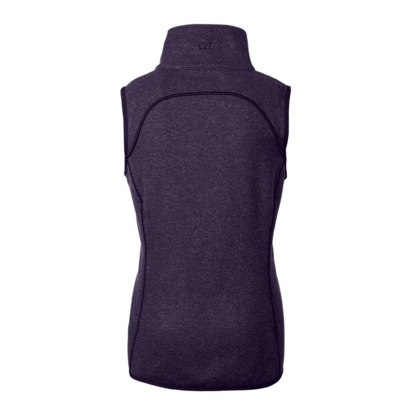 NCAA Northwestern Wildcats Mainsail Sweater-Knit Full-Zip Vest