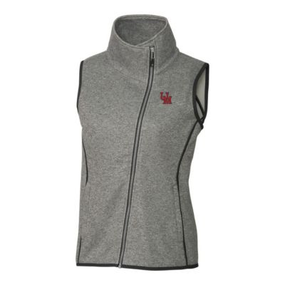 NCAA Heather Ole Miss Rebels Mainsail Sweater-Knit Full-Zip Vest