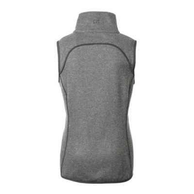 NCAA Heather TCU Horned Frogs Mainsail Sweater-Knit Full-Zip Vest