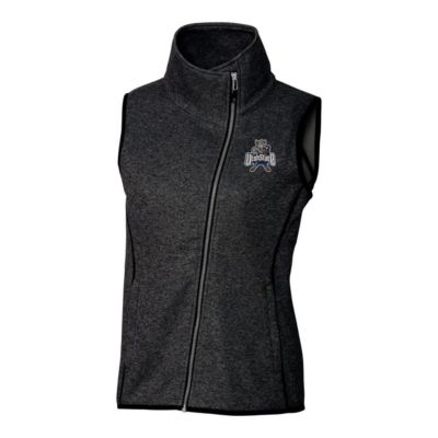 NCAA Heather Utah State Aggies Mainsail Sweater-Knit Full-Zip Vest