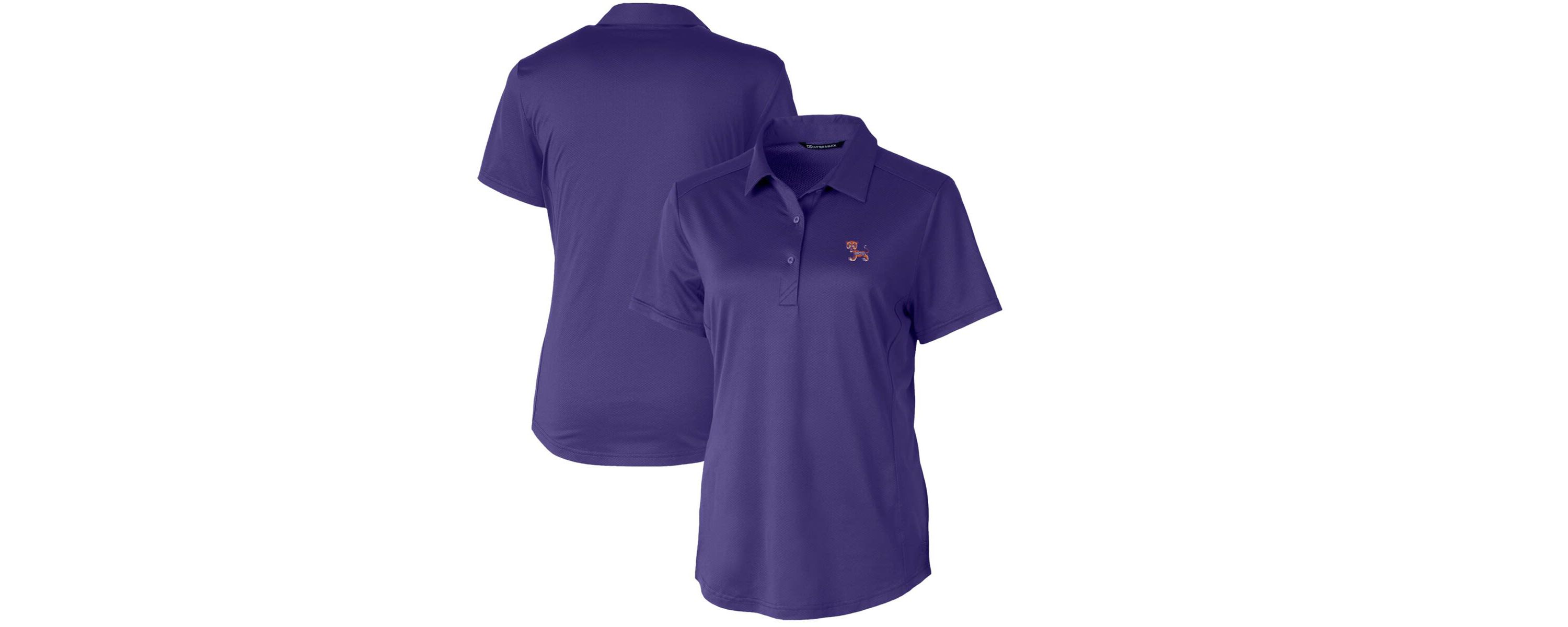 NCAA Clemson Tigers Vault Prospect Textured Stretch Polo