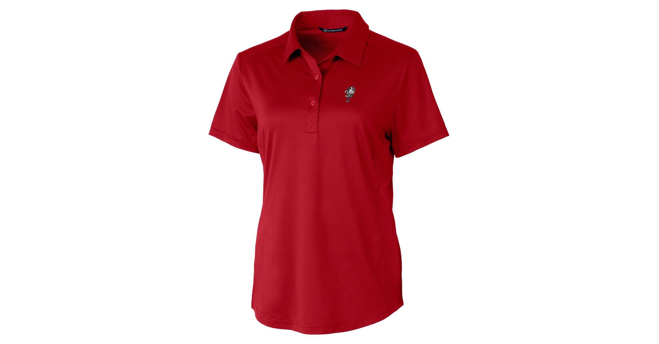 NCAA Ohio State Buckeyes Vault Prospect Textured Stretch Polo