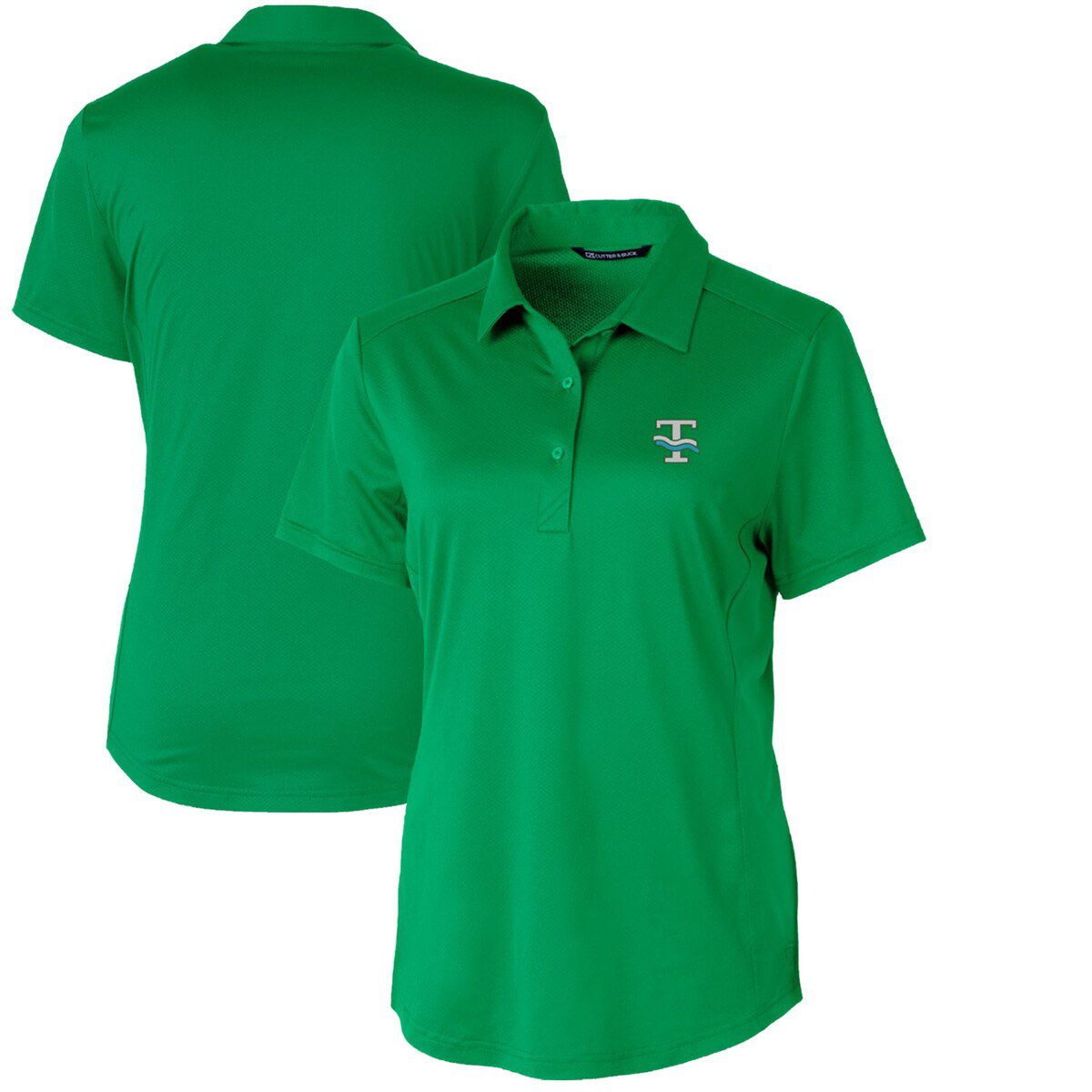 Tulane Green Wave NCAA Kelly Tulane Wave Vault Prospect Textured Stretch Polo