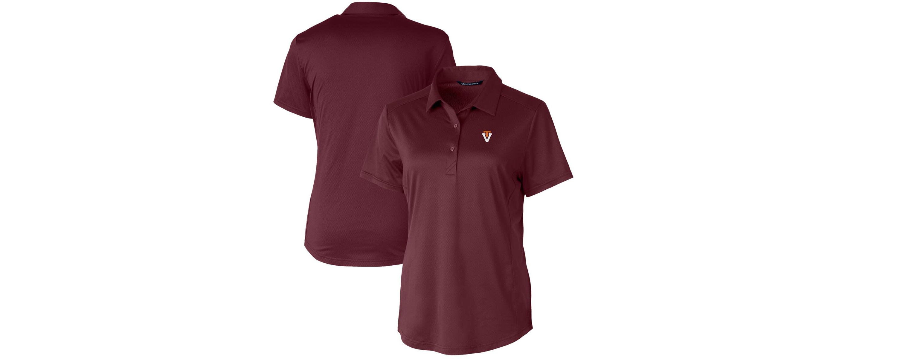 NCAA Virginia Tech Hokies Vault Prospect Textured Stretch Polo