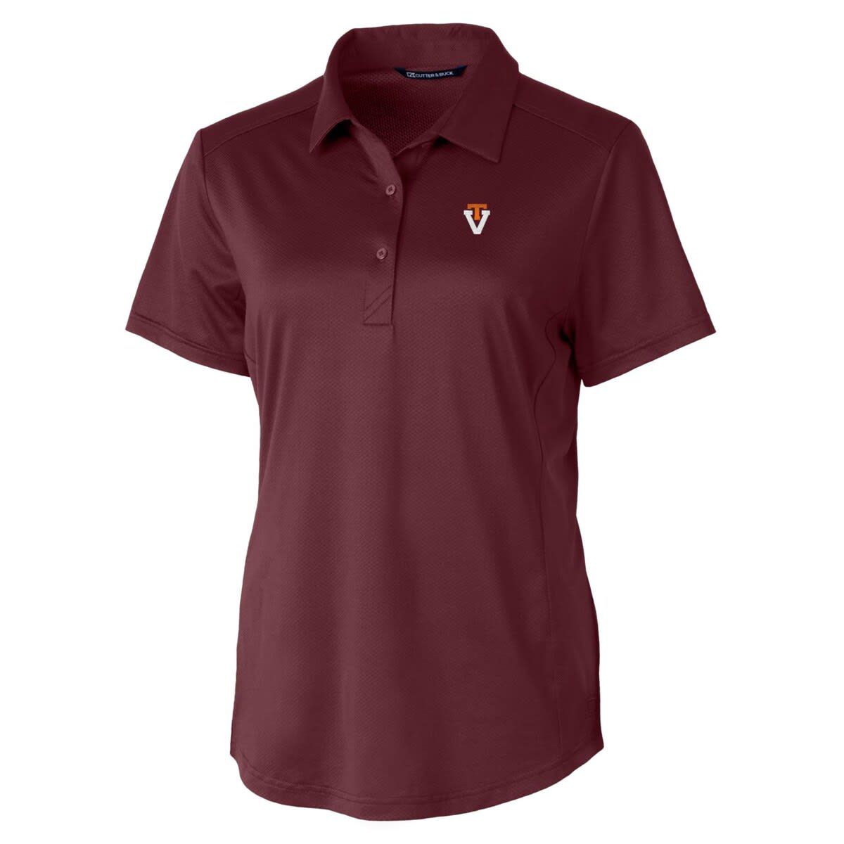NCAA Virginia Tech Hokies Vault Prospect Textured Stretch Polo