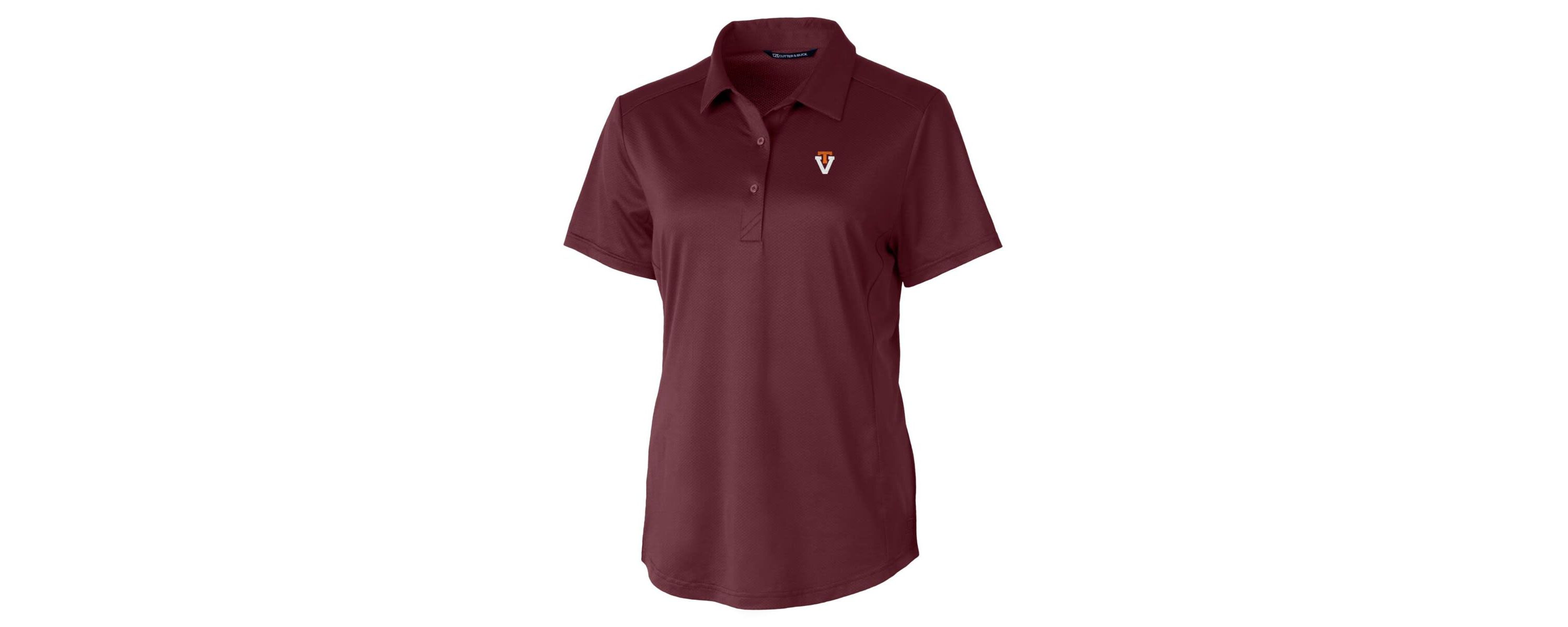 NCAA Virginia Tech Hokies Vault Prospect Textured Stretch Polo