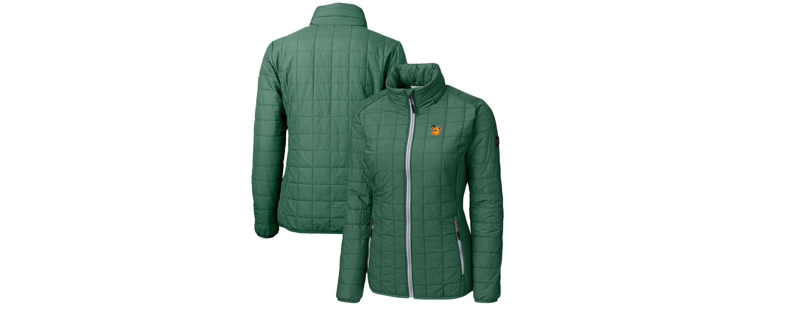 NCAA Heather Baylor Bears Vault Rainier PrimaLoft Eco Insulated Full-Zip Puffer Jacket