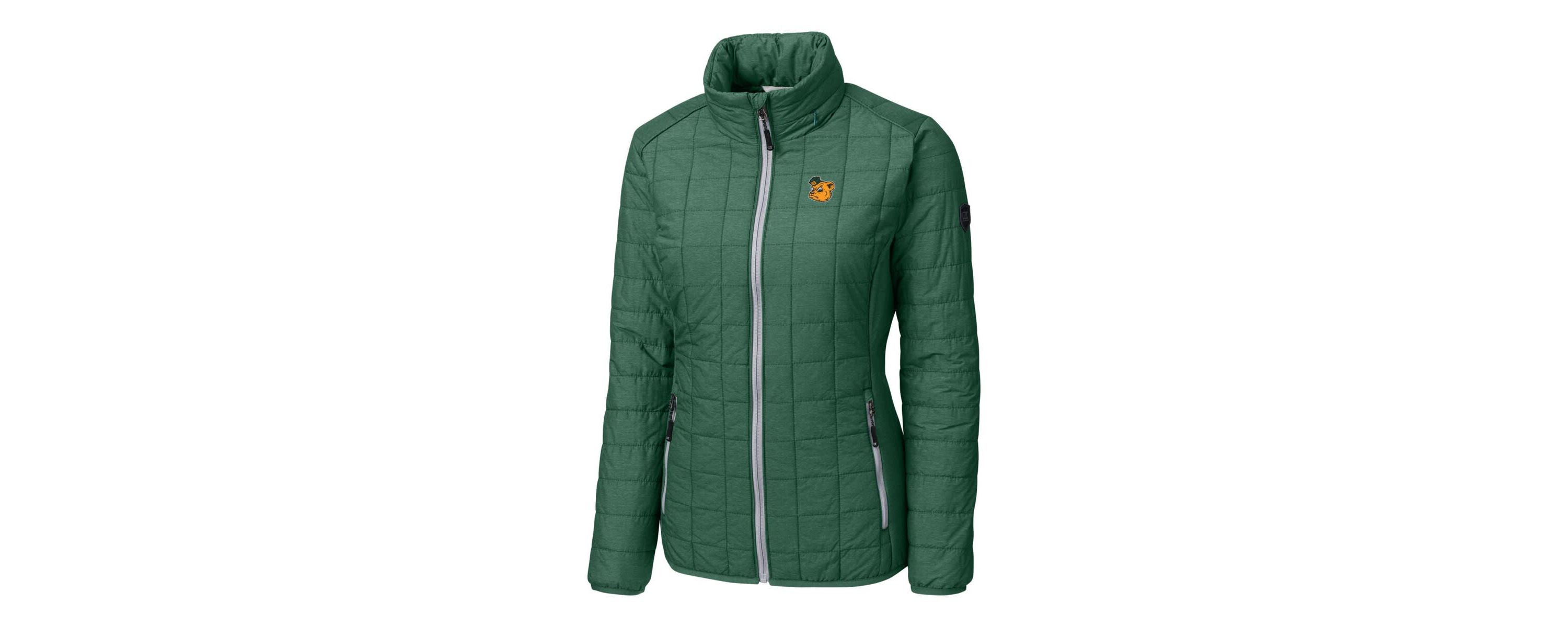 NCAA Heather Baylor Bears Vault Rainier PrimaLoft Eco Insulated Full-Zip Puffer Jacket