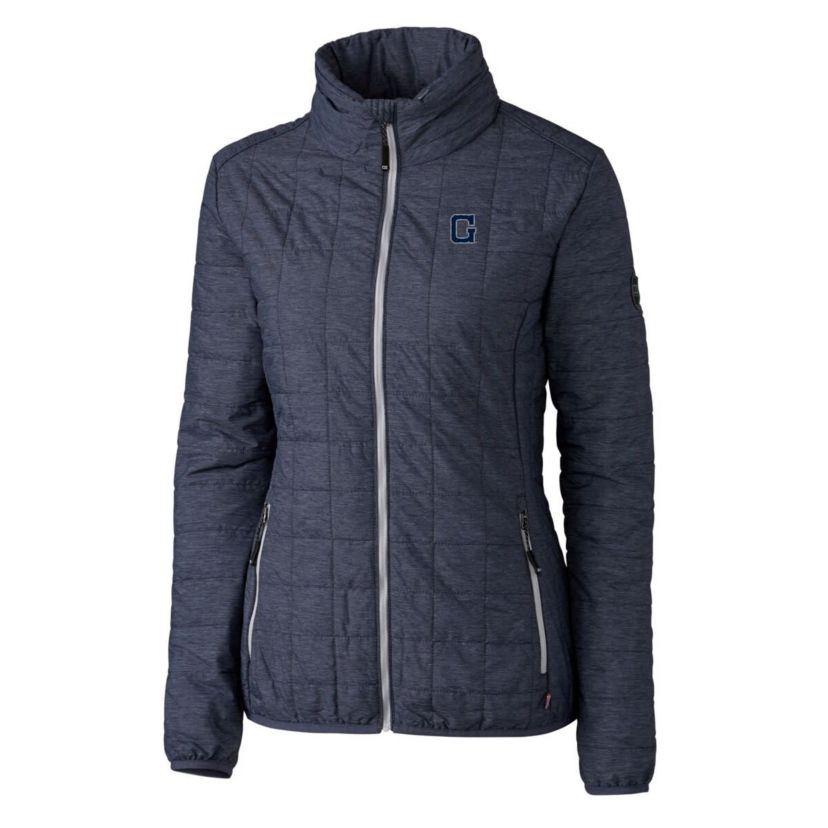 NCAA Heather Georgetown Hoyas Vault Rainier PrimaLoft Eco Insulated Full-Zip Puffer Jacket