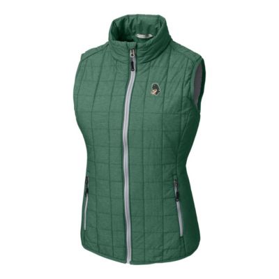 NCAA Heather Michigan State Spartans Vault Rainier PrimaLoft Eco Full-Zip Puffer Vest