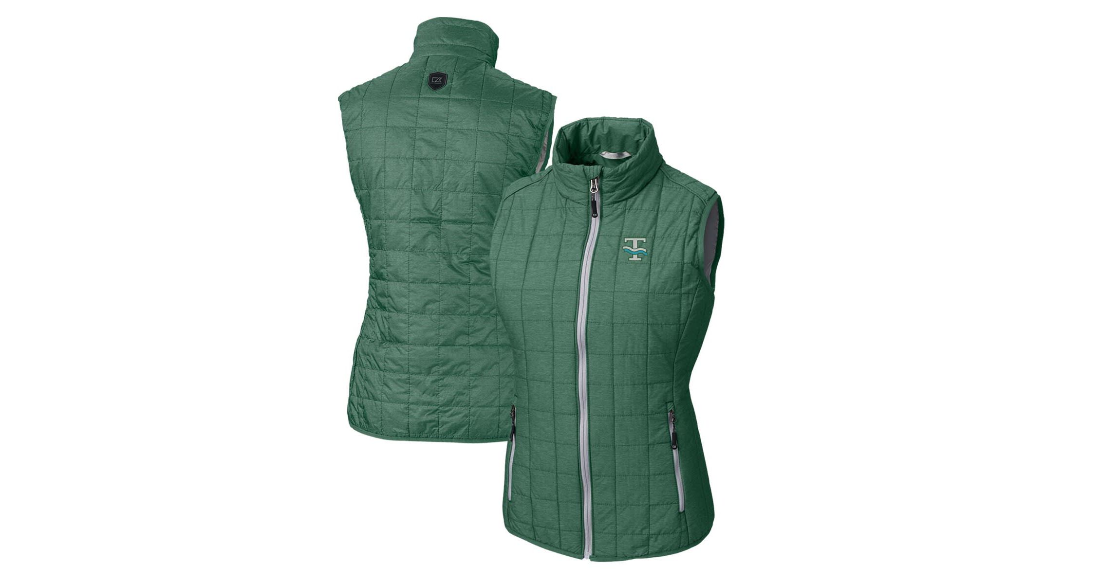 Tulane Green Wave NCAA Tulane Wave Vault Rainier PrimaLoft Eco Full-Zip Puffer Vest