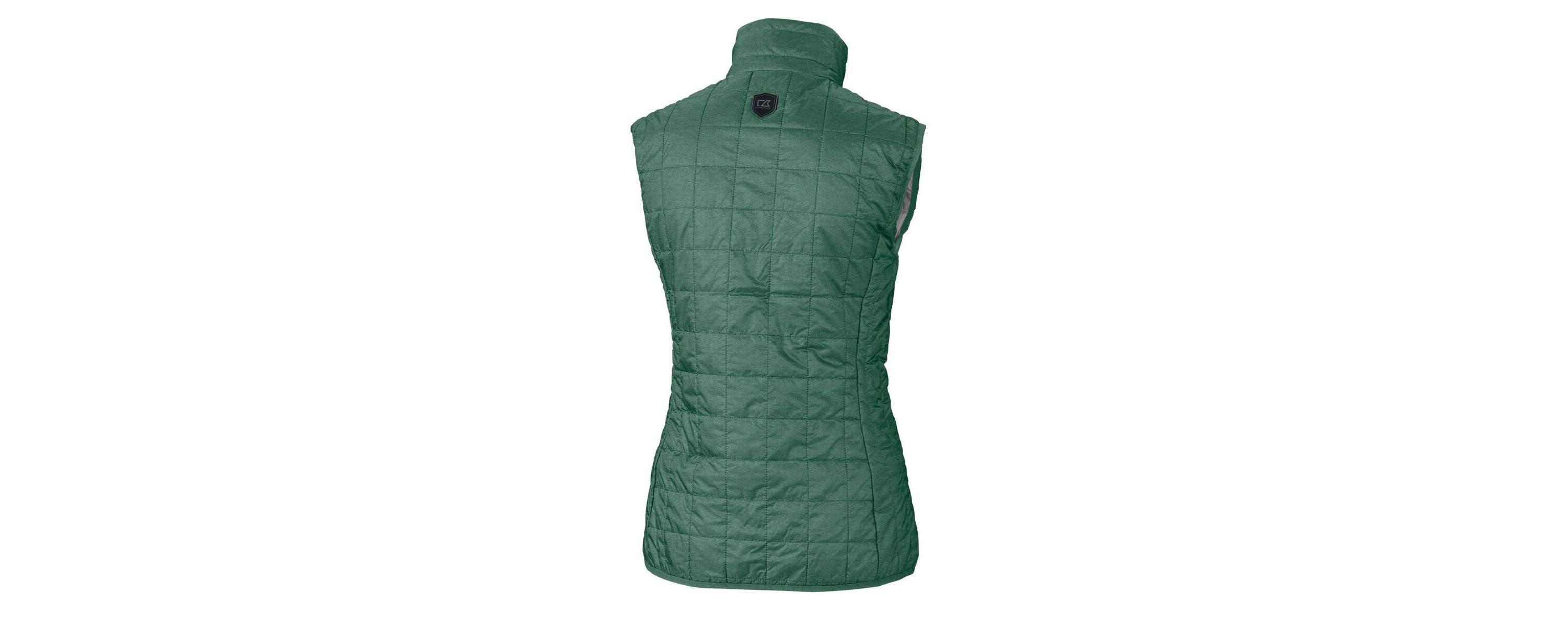 Tulane Green Wave NCAA Tulane Wave Vault Rainier PrimaLoft Eco Full-Zip Puffer Vest