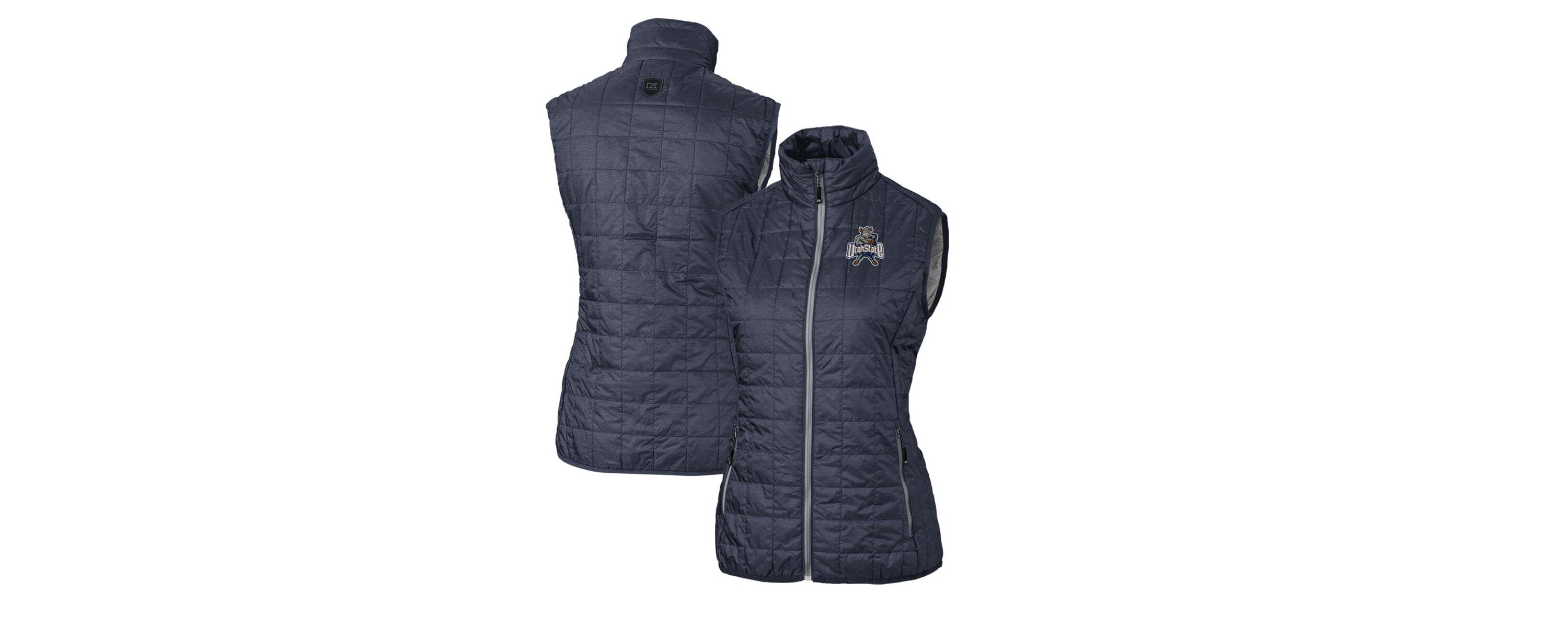 NCAA Utah State Aggies Vault Rainier PrimaLoft Eco Full-Zip Puffer Vest