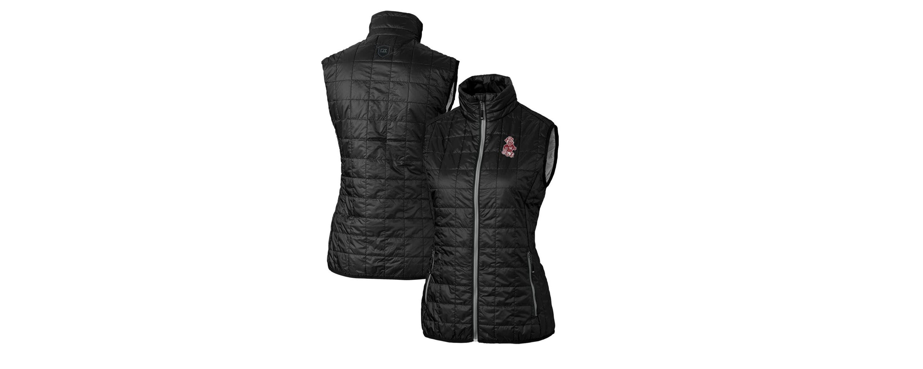 NCAA Washington State Cougars Vault Rainier PrimaLoft Eco Full-Zip Puffer Vest