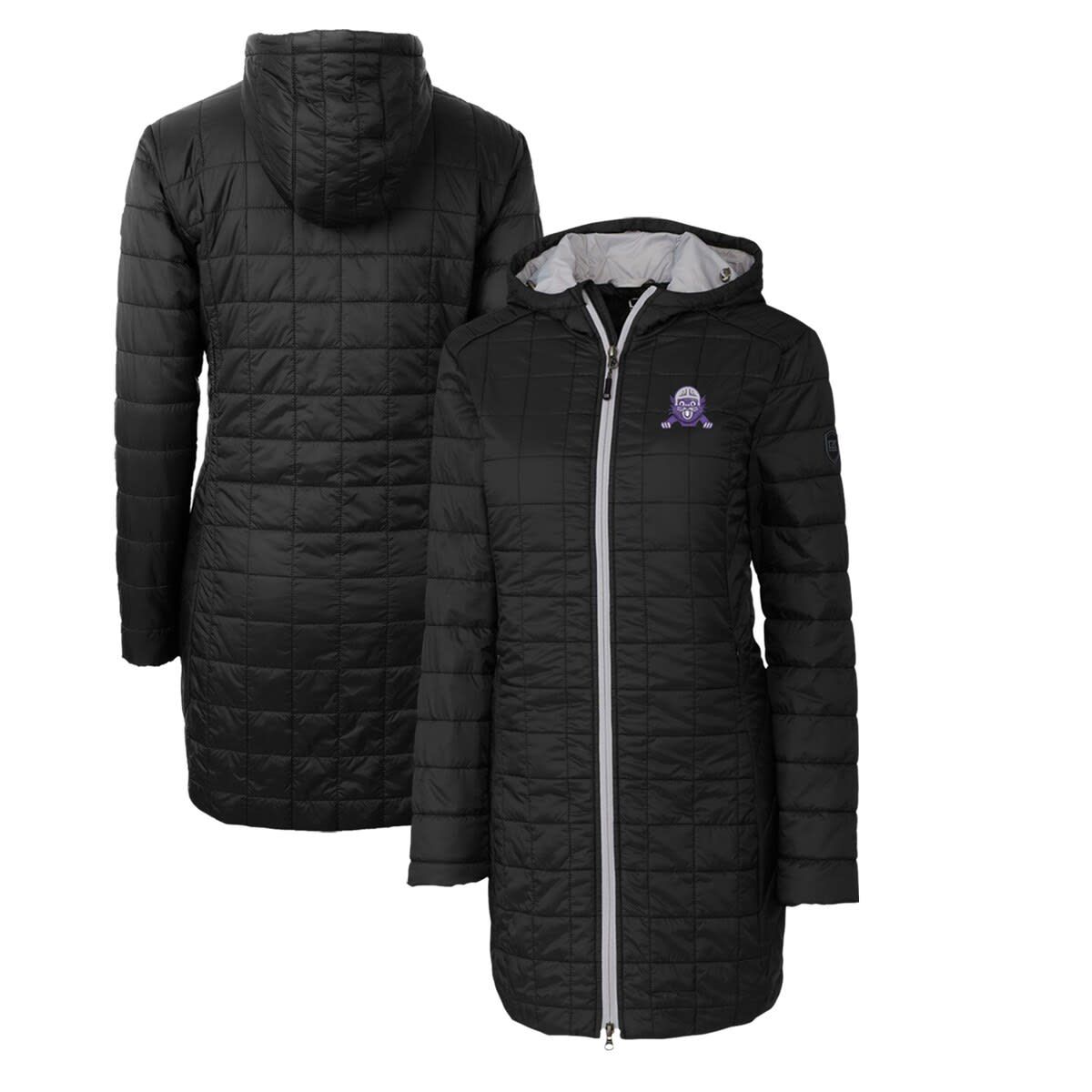 NCAA Northwestern Wildcats Vault Rainier Primaloft Eco Hooded Long Coat