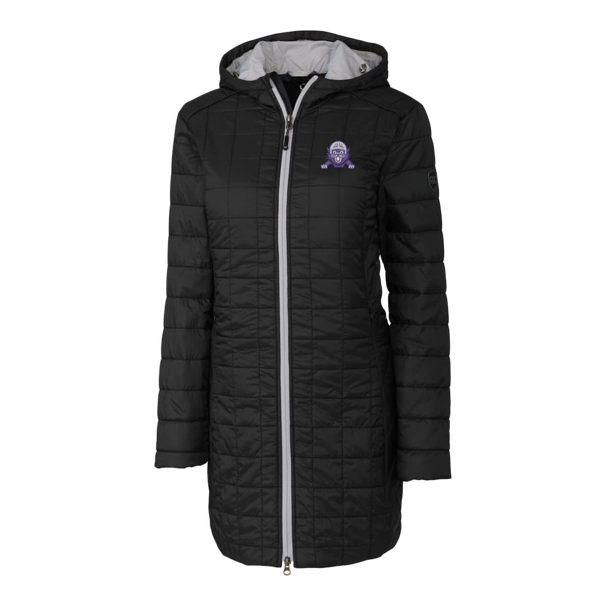 NCAA Northwestern Wildcats Vault Rainier Primaloft Eco Hooded Long Coat