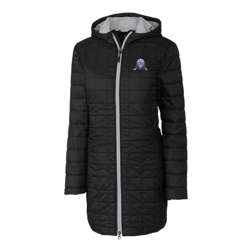 NCAA Northwestern Wildcats Vault Rainier Primaloft Eco Hooded Long Coat