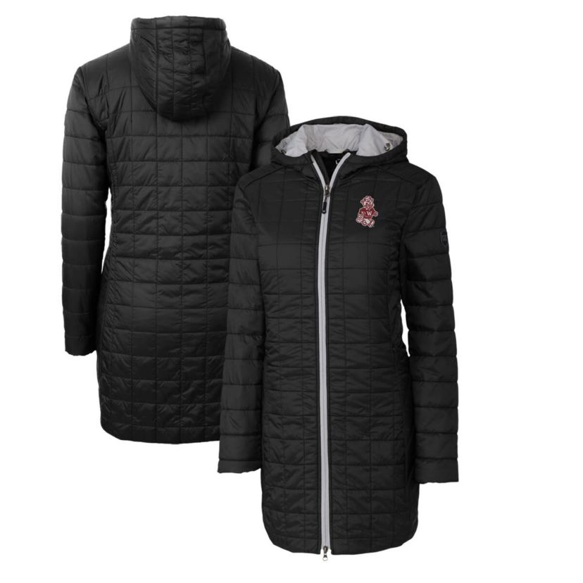 NCAA Washington State Cougars Vault Rainier Primaloft Eco Hooded Long Coat