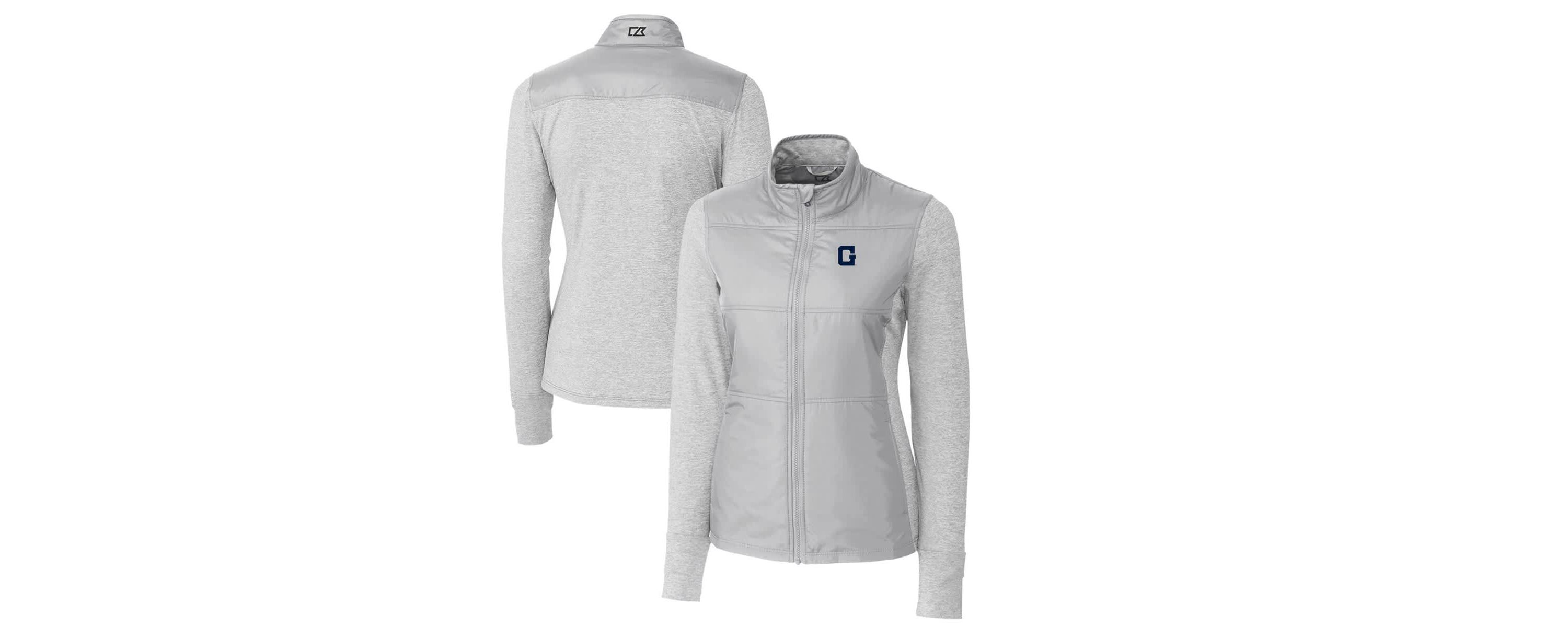 NCAA Georgetown Hoyas Vault Stealth Hybrid Quilted Full-Zip Jacket