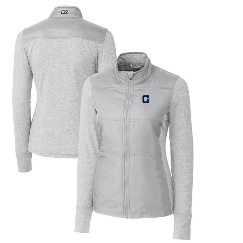 NCAA Georgetown Hoyas Vault Stealth Hybrid Quilted Full-Zip Jacket
