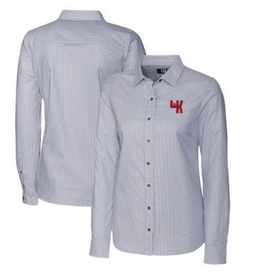 NCAA Western Kentucky Hilltoppers Oxford Stripe Stretch Long Sleeve Button-Up Shirt