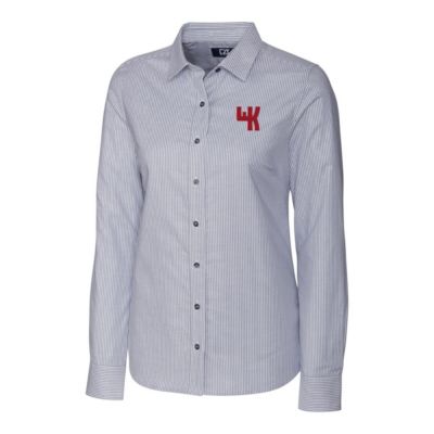 NCAA Western Kentucky Hilltoppers Oxford Stripe Stretch Long Sleeve Button-Up Shirt