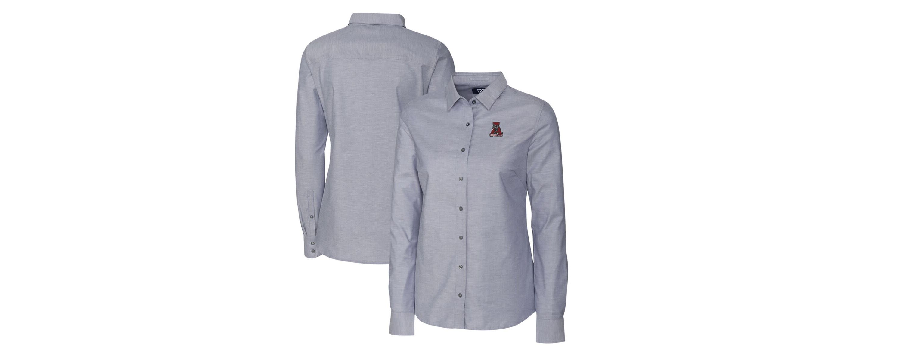 Alabama Crimson Tide NCAA Alabama Tide Oxford Stretch Long Sleeve Button-Up Shirt