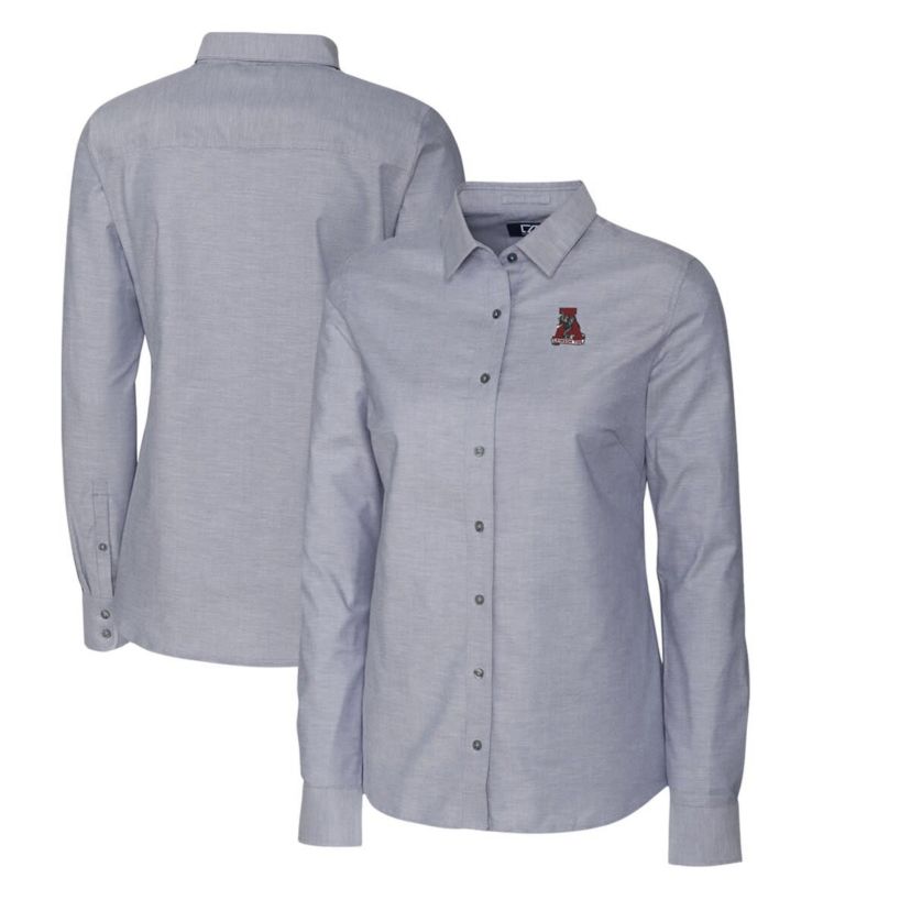Alabama Crimson Tide NCAA Alabama Tide Oxford Stretch Long Sleeve Button-Up Shirt