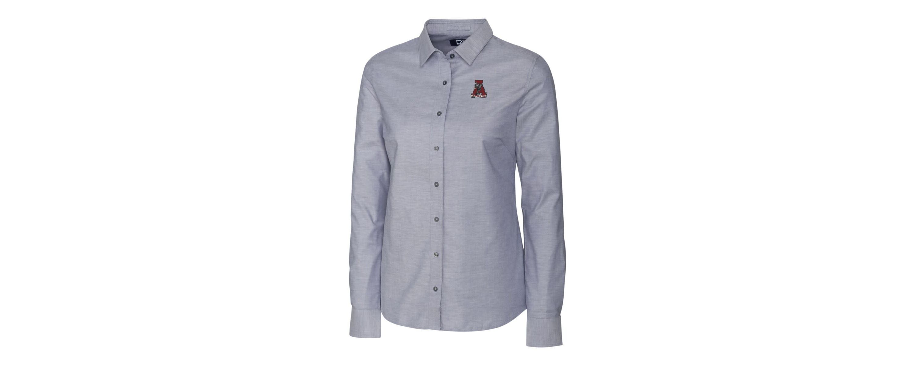 Alabama Crimson Tide NCAA Alabama Tide Oxford Stretch Long Sleeve Button-Up Shirt