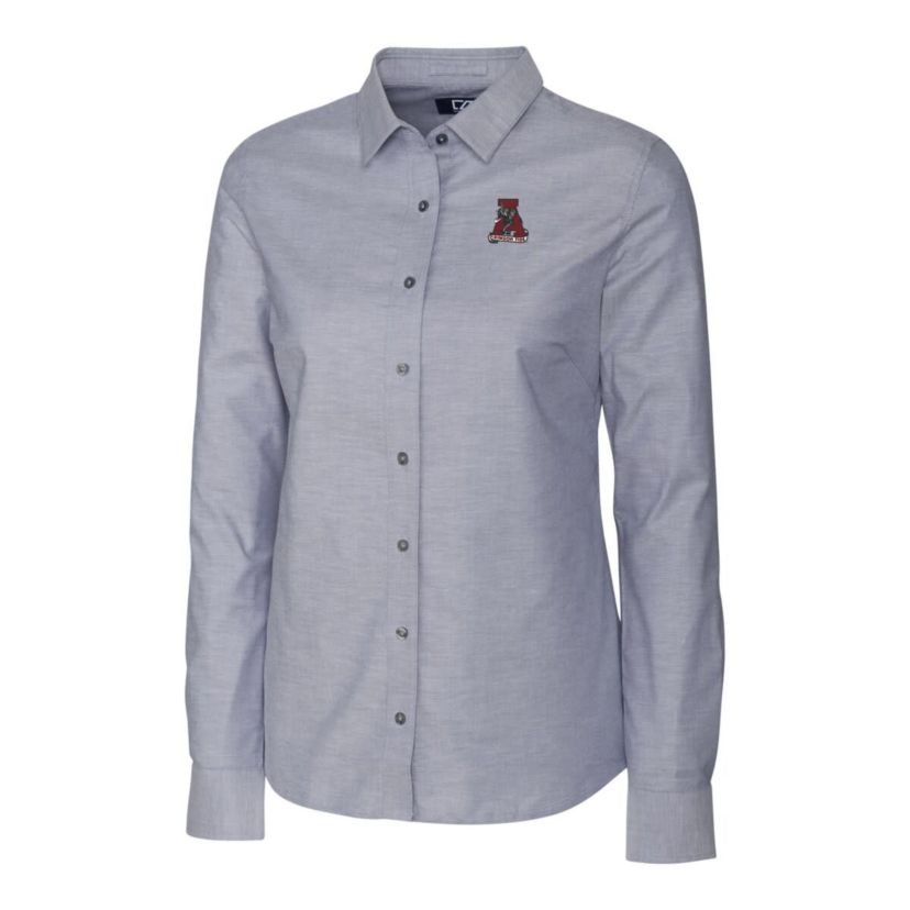 Alabama Crimson Tide NCAA Alabama Tide Oxford Stretch Long Sleeve Button-Up Shirt