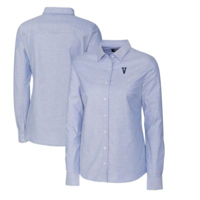 NCAA Light Villanova Wildcats Oxford Stretch Long Sleeve Button-Up Shirt