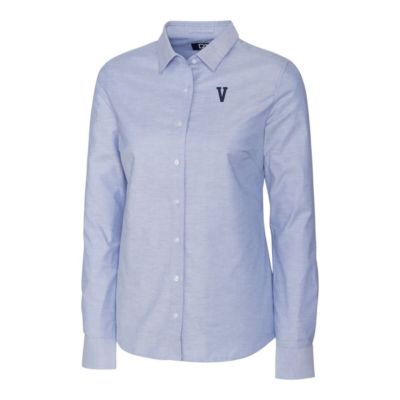 NCAA Light Villanova Wildcats Oxford Stretch Long Sleeve Button-Up Shirt