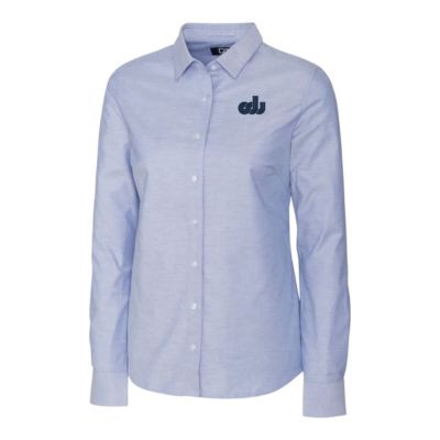 NCAA Light Old Dominion Monarchs Oxford Stretch Long Sleeve Button-Up Shirt