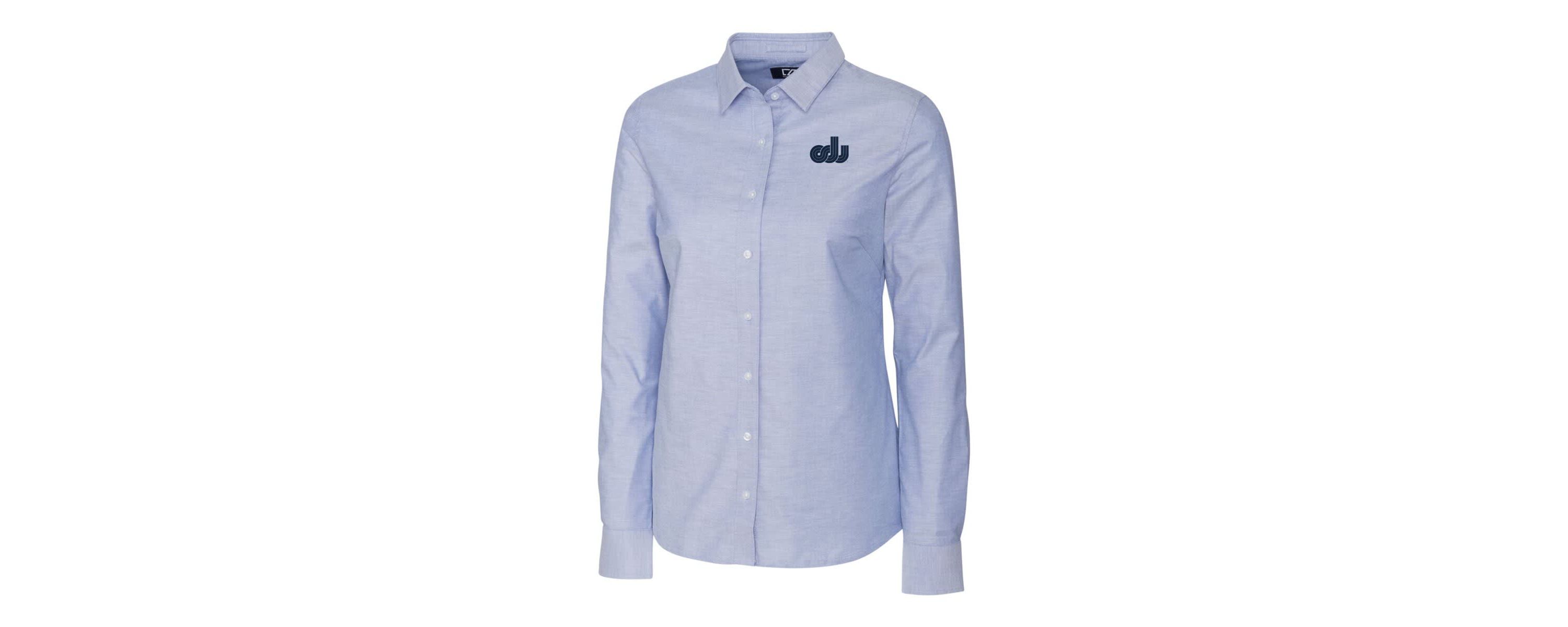 NCAA Light Old Dominion Monarchs Oxford Stretch Long Sleeve Button-Up Shirt