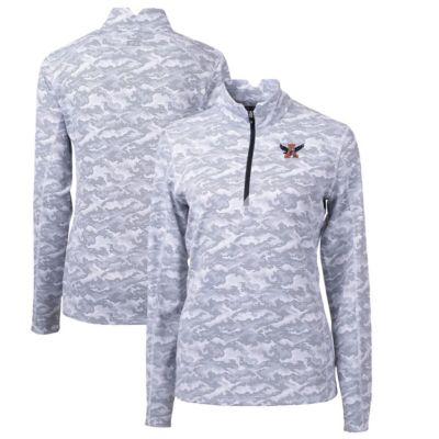 NCAA Auburn Tigers Traverse Print Stretch Quarter-Zip Pullover Top