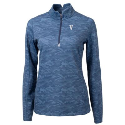 NCAA Villanova Wildcats Traverse Print Stretch Quarter-Zip Pullover Top