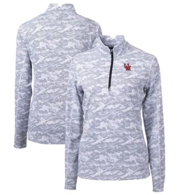 NCAA Ole Miss Rebels Traverse Print Stretch Quarter-Zip Pullover Top