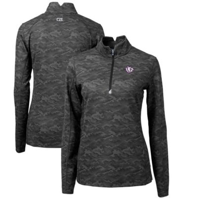 NCAA TCU Horned Frogs Traverse Print Stretch Quarter-Zip Pullover Top