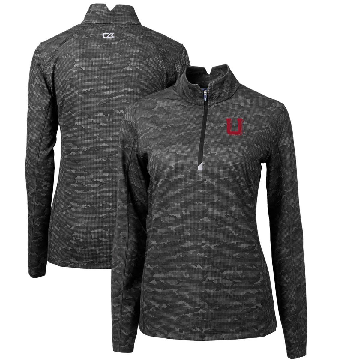 NCAA Utah Utes Traverse Print Stretch Quarter-Zip Pullover Top