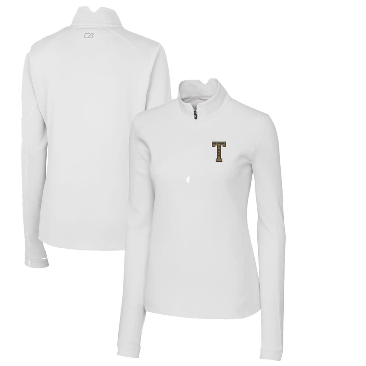 Georgia Tech Yellow Jackets NCAA Georgia Tech Jackets Traverse Stretch Quarter-Zip Pullover Top