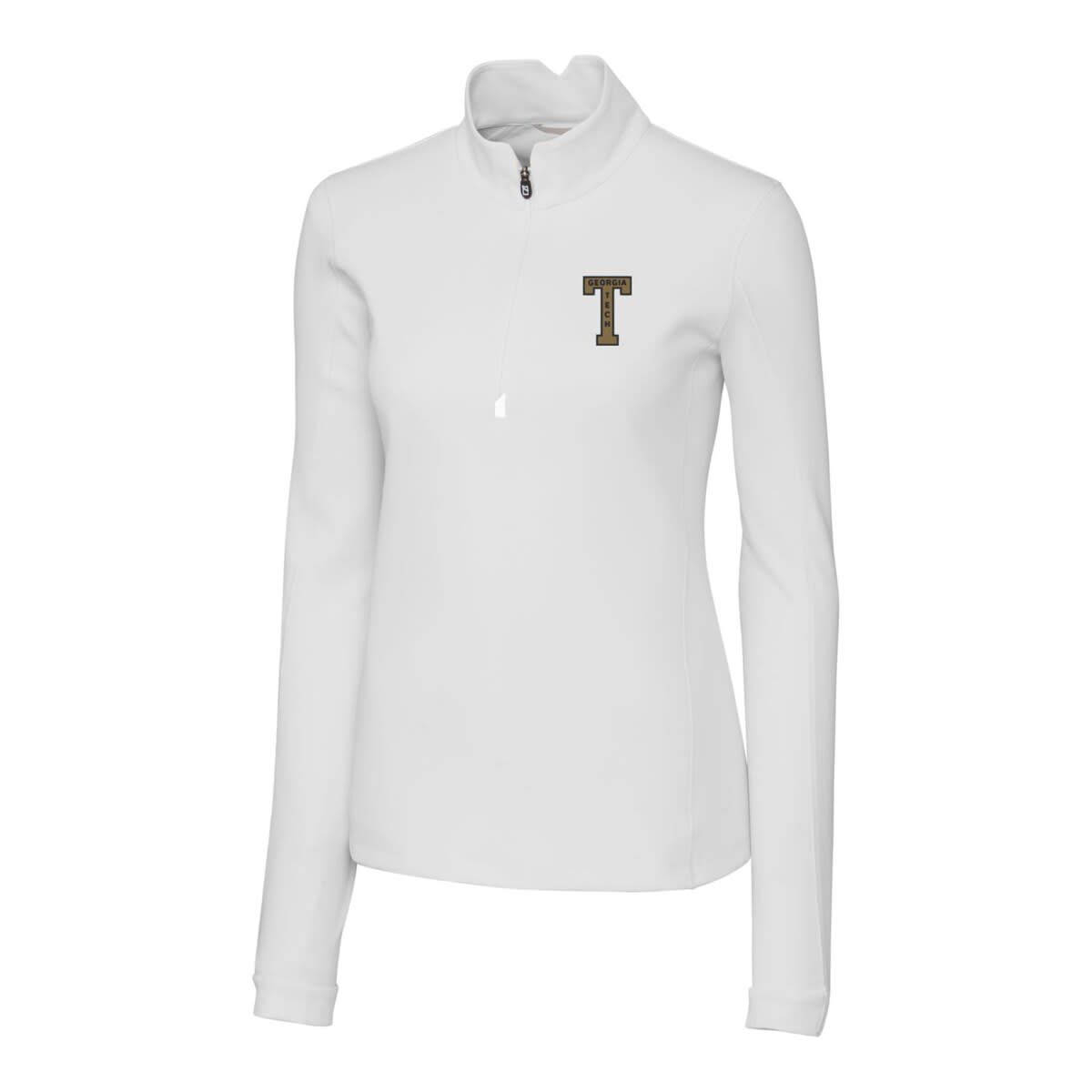 Georgia Tech Yellow Jackets NCAA Georgia Tech Jackets Traverse Stretch Quarter-Zip Pullover Top