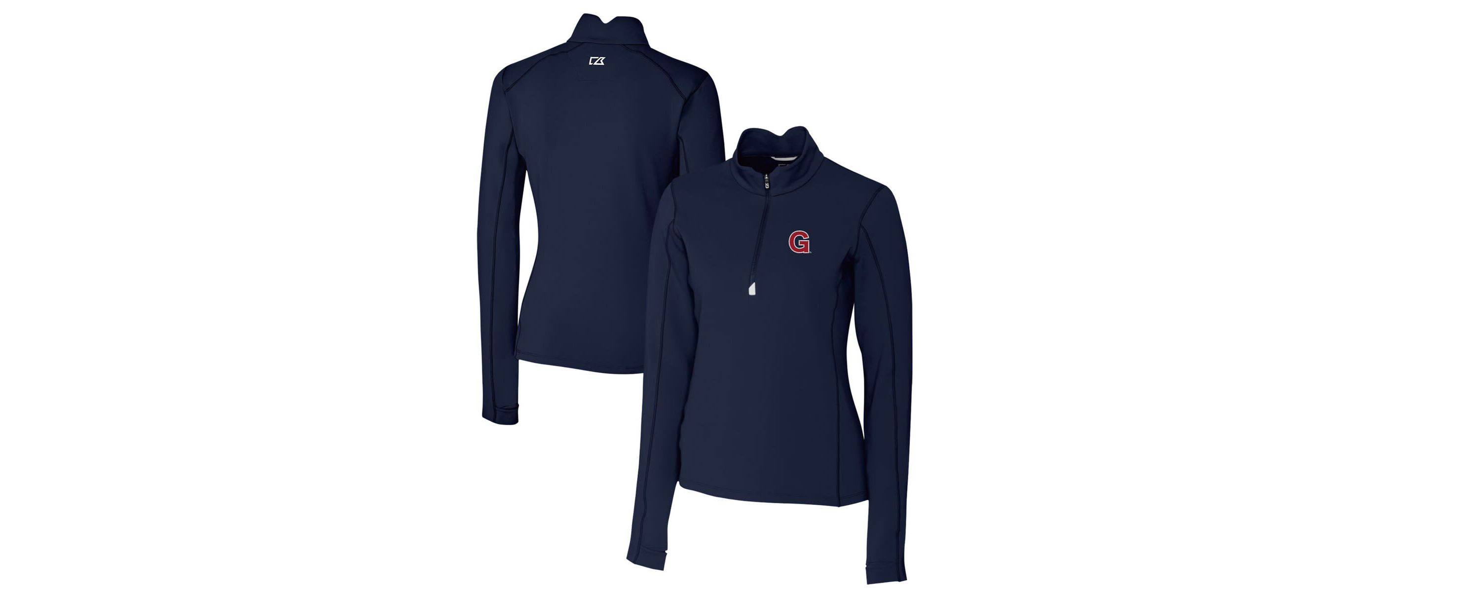 Gonzaga University Bulldogs NCAA Gonzaga Bulldogs Traverse Stretch Quarter-Zip Pullover Top