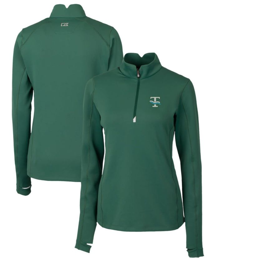 Tulane Green Wave NCAA Tulane Wave Traverse Stretch Quarter-Zip Pullover Top